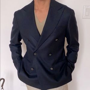 Double breasted suit jacket